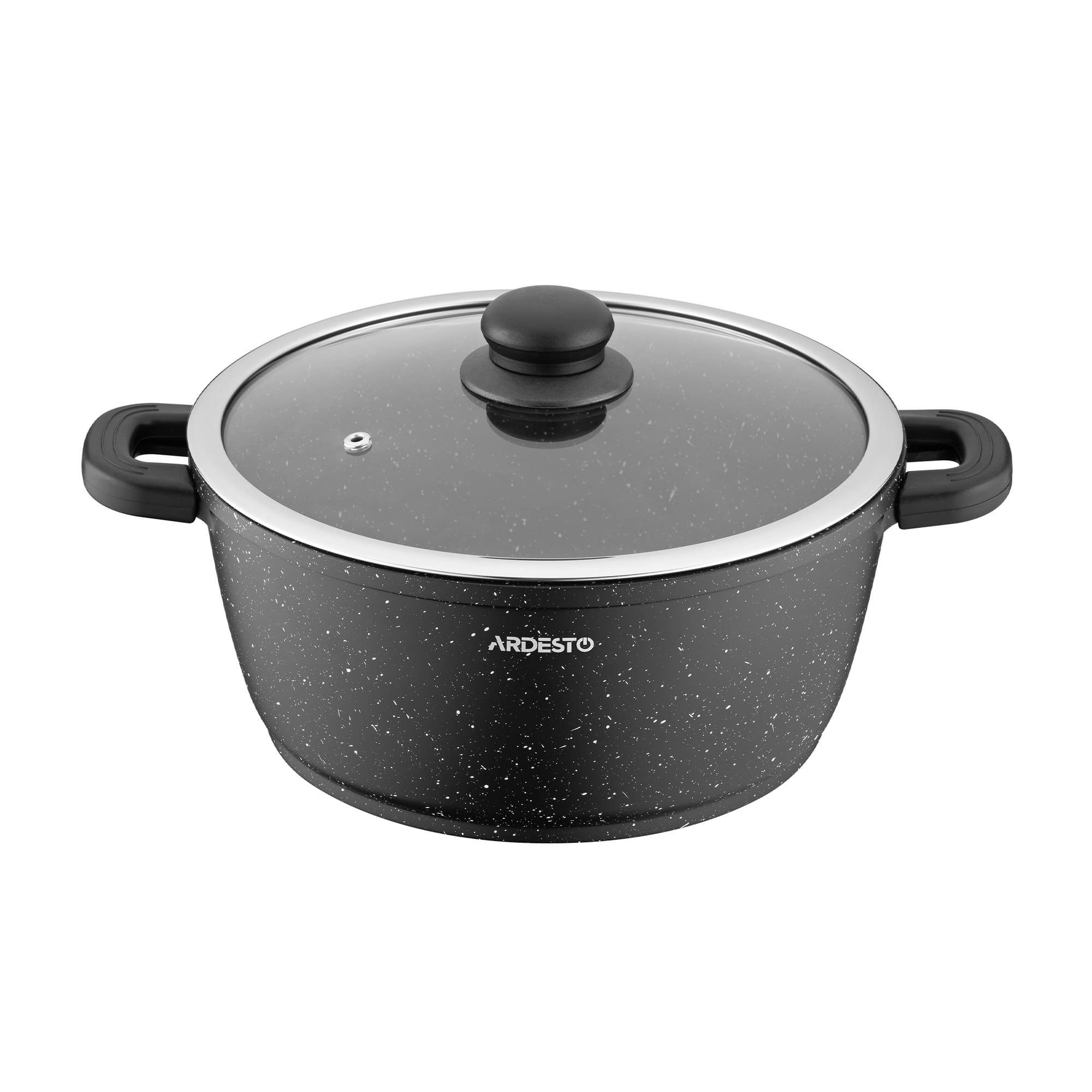 Каструля Ardesto Gemini Anzio зі скляною кришкою, діаметр 24 см, 4.4 л (AR2424GE)