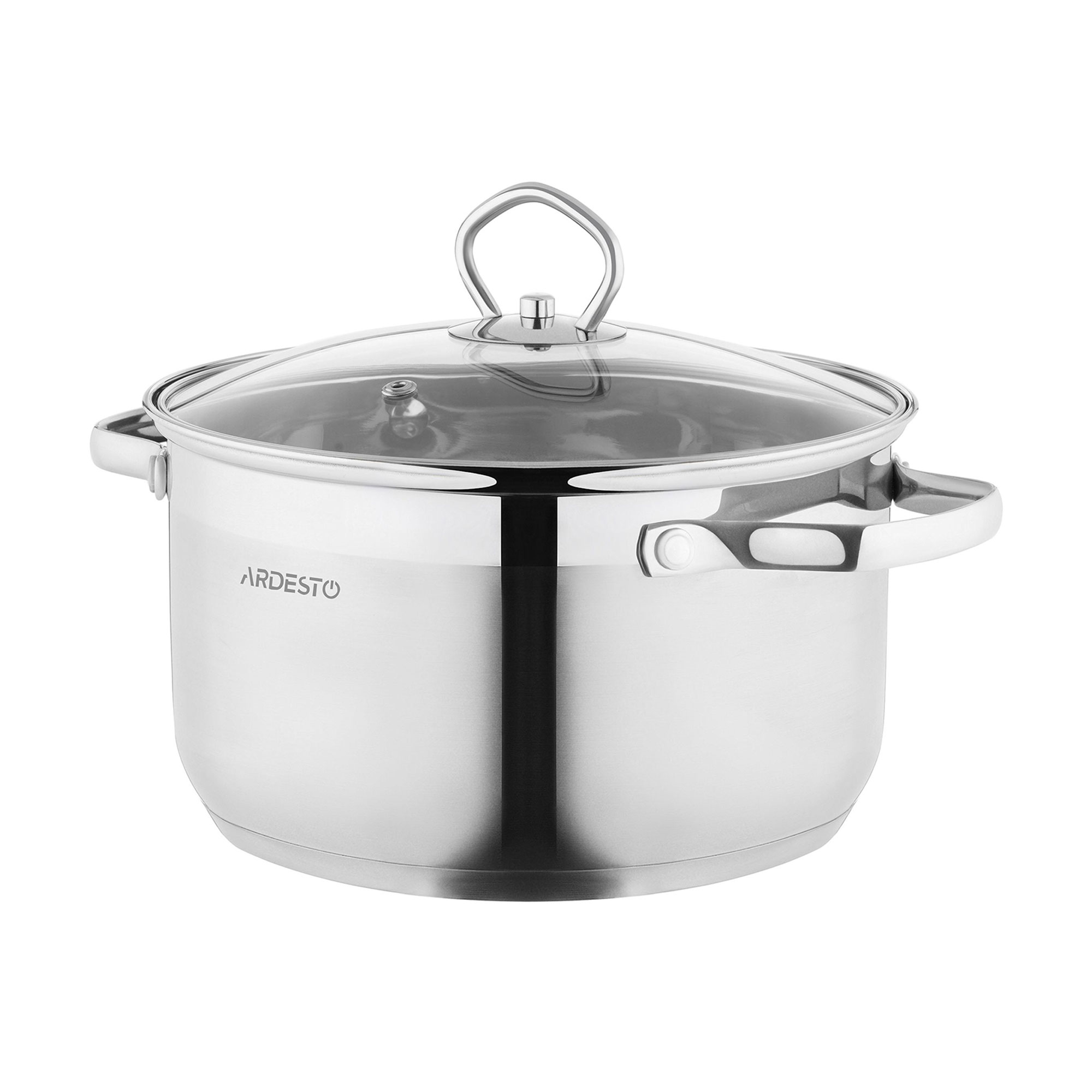 Каструля Ardesto Gemini Bari з кришкою, діаметр 20 см, 3.2 л (AR1932SS)